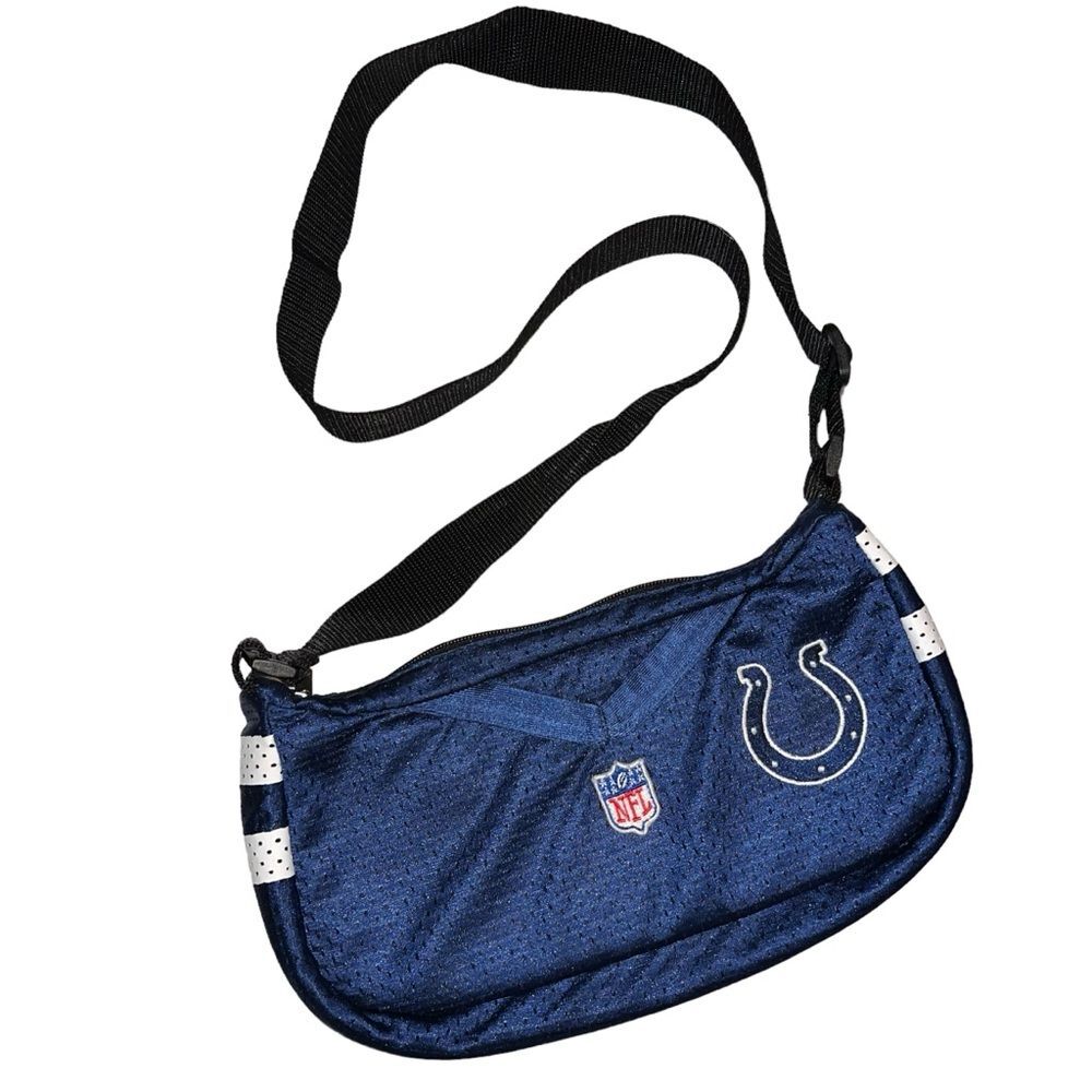 Indianapolis Colts Jersey Style Purse Blue White Adjustable Strap NFL Football
